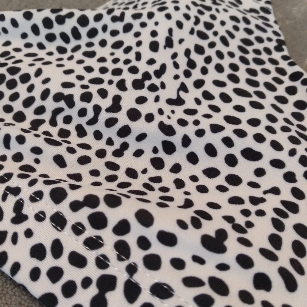 SPRING SALE**Spotted Black and White Women's Bralette - Picture 3 of 4